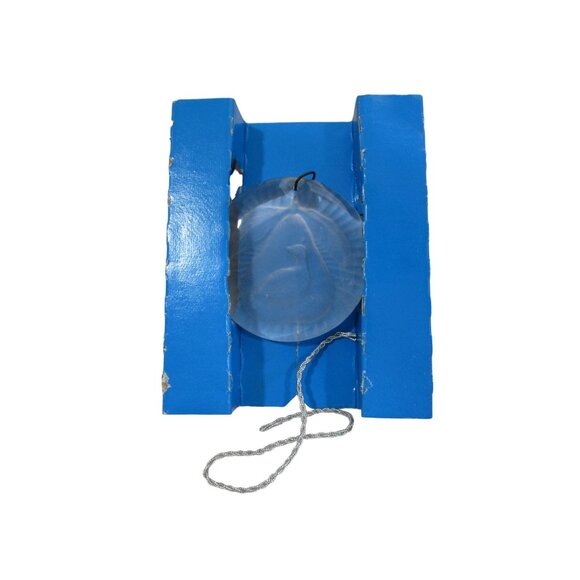 Partridge in A Pear Fostoria Glass Christmas Ornament 1973 In Orignal Box GUC - Picture 6 of 10